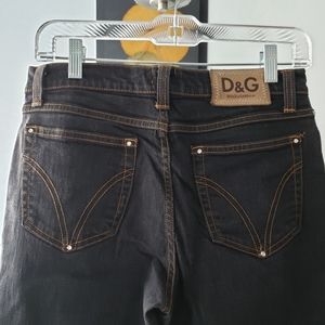 DOLCE & GABBANA D&G black jeans size 10 rare vintage